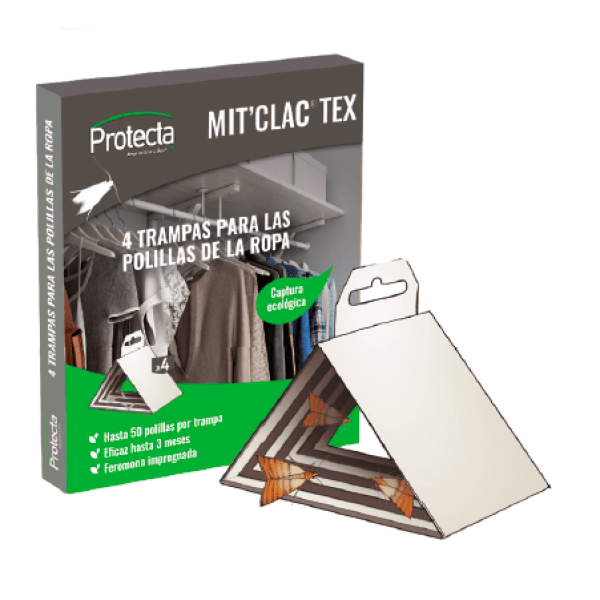 Trampa Adhesiva para Polilla de Tejidos y Ropa. Pack 4 Unidades -Protecta