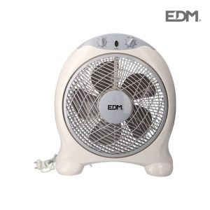 Ventilador Box fan blanco/gris