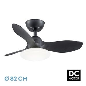 VENTILADOR DC PARAMO 36W 2880LM NEGRO 3 ASPAS
