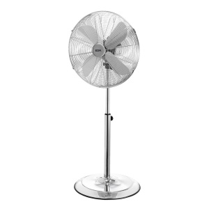 Ventilador de pie 60W Ø40cm altura regulable 90-116 cm Cromado