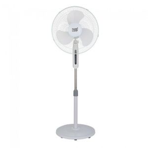 Ventilador De Pie Etesio Blanco 3 Velocidades 40w Oscilante 3 Aspas blancas