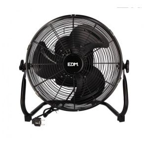Ventilador industrial oscilante negro