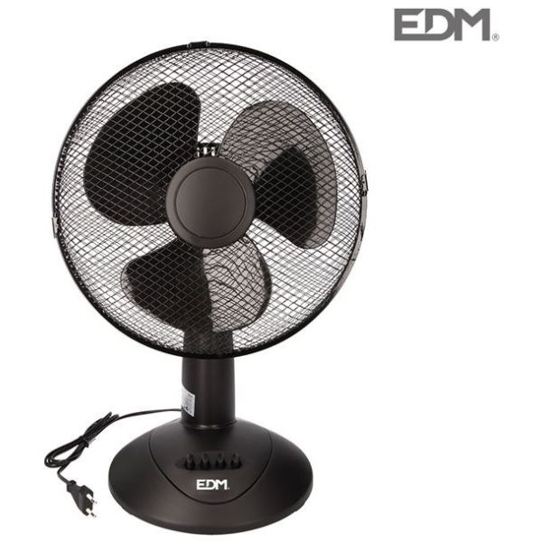 Ventilador sobremesa negro 45W