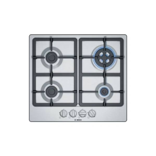 Placa de gas Bosch PGH6B5B90 , 60 cm , Acero
