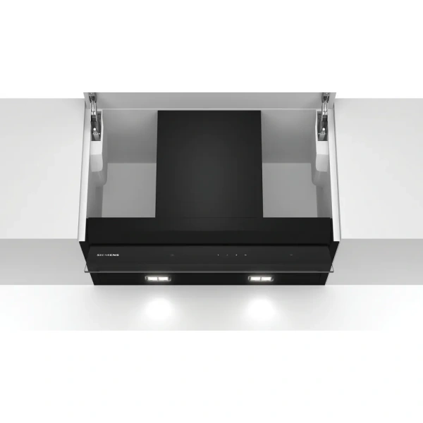 Campana decorativa Siemens LJ67BAM60 iQ500, 60 cm, Cristal negro