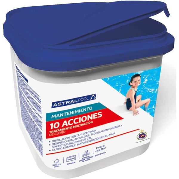 Cloro 10 Acciones 5Kg Astral