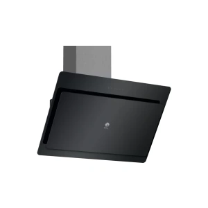 Campana decorativa de pared inclinada Balay 3BC587GN. 80 cm, Cristal negro