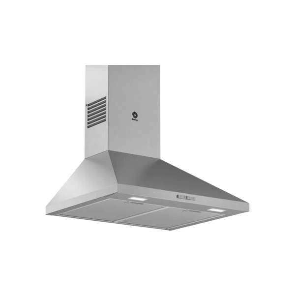 Campana decorativa de pared piramidal Balay 3BC666MX, 60 cm, Acero inoxidable