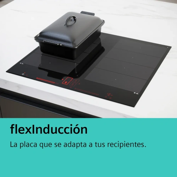 Placa de inducción extractor integrado Siemens 80cm EX851HJ26E - Imagen 5