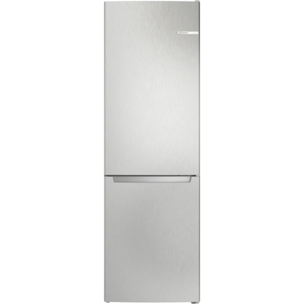 Bosch-Frigorífico combinado de libre instalación, 186 x 60 cm, Acero mate antihuellas,Serie 2, KGN36NLEA