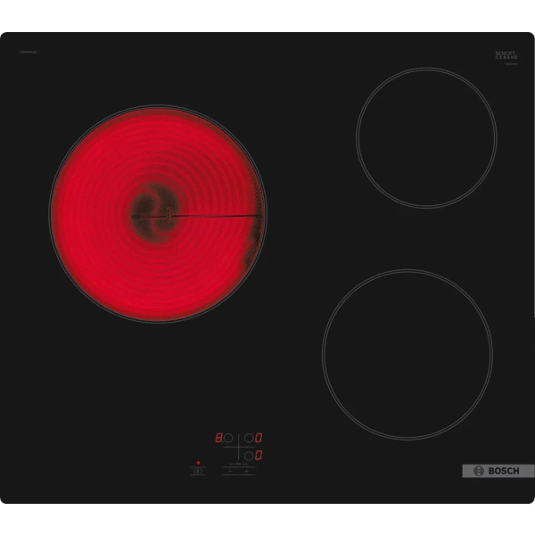 Bosch- Placa vitrocerámica, 60 cm, Negro, sin perfiles,Serie 2, PKM61RAA8E