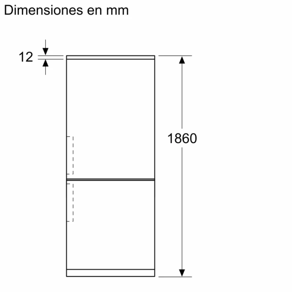 Bosch- Frigorífico combinado de libre instalación, 186 x 60 cm, Acero antihuellas, Total NoFrost,Serie 4,KGN36VIBT - Imagen 3