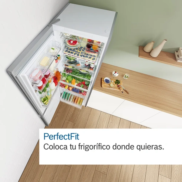 Bosch- Frigorífico combinado de libre instalación, 176 x 60 cm, Blanco,Serie 2,KGN33NWEB - Imagen 4
