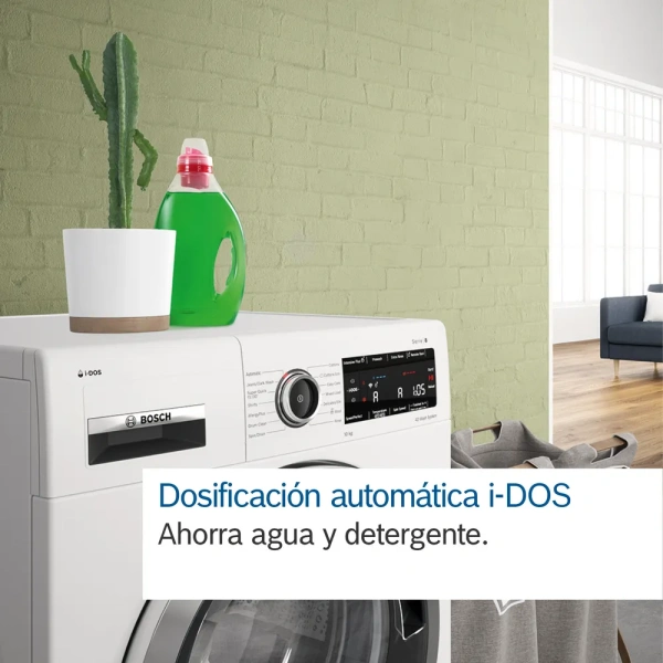 Bosch- Lavadora de carga frontal, 9 kg, 1400 r.p.m., Acero inoxidable,Serie 6,WGH244AXES - Imagen 10