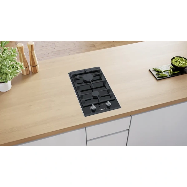 Bosch-Placa dominó, 30 cm, Cristal vitrocerámico, Negro,Serie 8, PRB3A6B70 - Imagen 9
