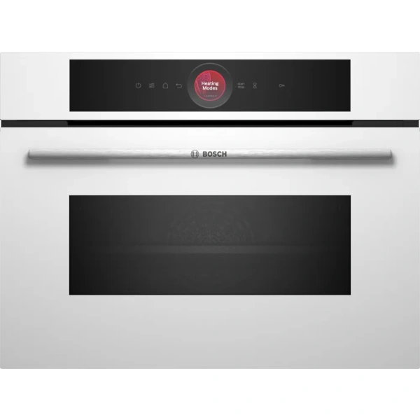 Bosch- Horno compacto con microondas, 60 x 45 cm, Blanco,Serie 8,CMG7241W1