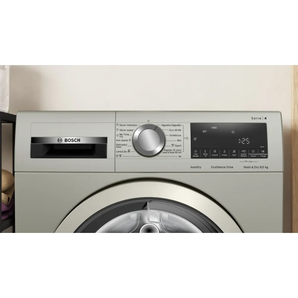 Bosch- Lavadora-secadora, 9/5 kg, 1400 r.p.m., Acero mate antihuellas.Serie 4,WNA1341XES - Imagen 5