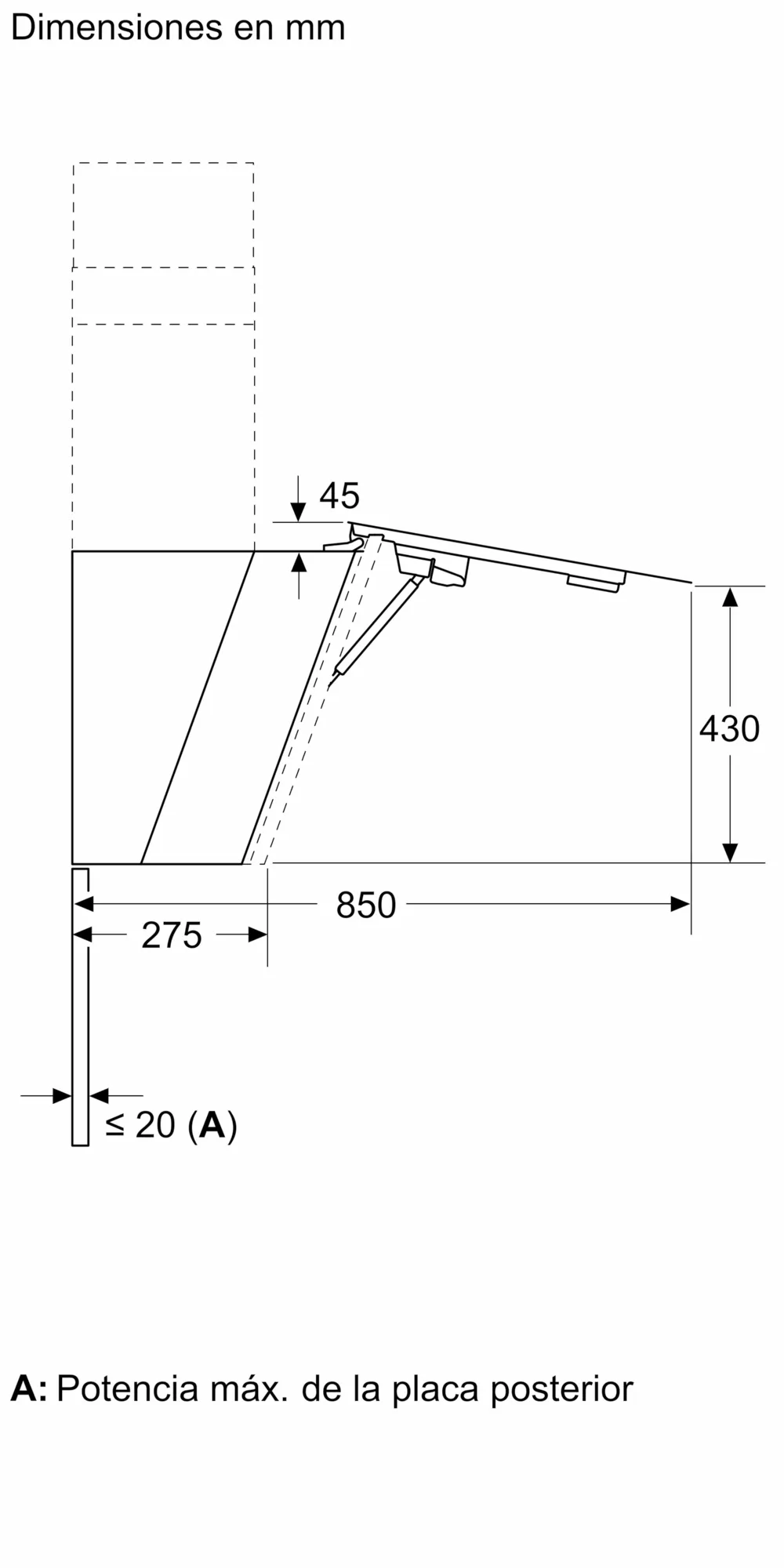 Bosch- Campana decorativa de pared, 90 cm, Cristal negro, Negro,Serie 8,DWK91LT60 - Imagen 8