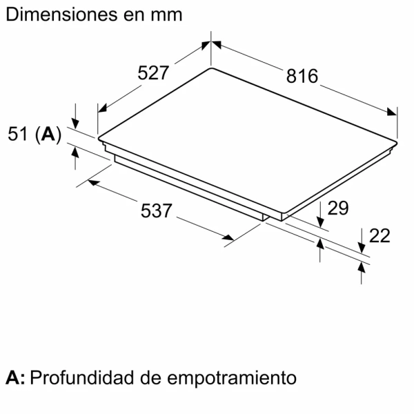Bosch- Placa de inducción, 80 cm, con perfiles,Serie 6,PIE875HC1E - Imagen 5