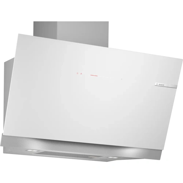 Bosch-Campana decorativa de pared, 90 cm, Cristal blanco, Cristal blanco,Serie 8, DWK91LT20