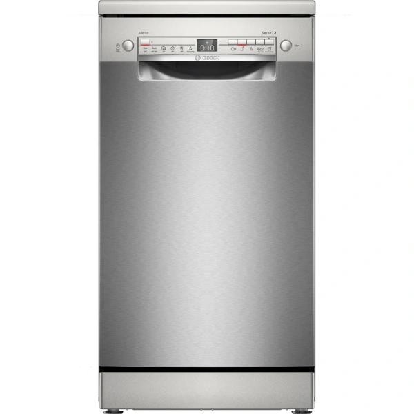 Bosch-Lavavajillas de libre instalación, 45 cm, Acero antihuellas,Serie 2, SPS2HKI58E