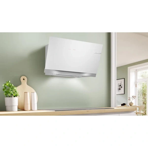 Bosch-Campana decorativa de pared, 90 cm, Cristal blanco, Cristal blanco,Serie 8, DWK91LT20 - Imagen 13