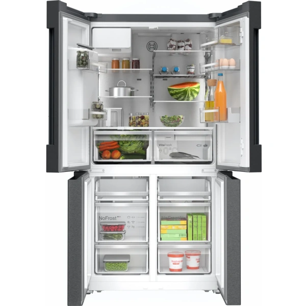Bosch-Multipuerta, 183 x 90.5 cm, Acero negro antihuellas, Total NoFrost,Serie 6, KFI96AXEA - Imagen 16