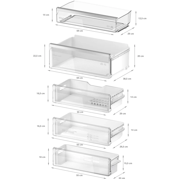 Bosch- Frigorífico combi integrable, 193.5 x 70.8 cm, Puerta fija,Serie 4,KBN96VFE0 - Imagen 9