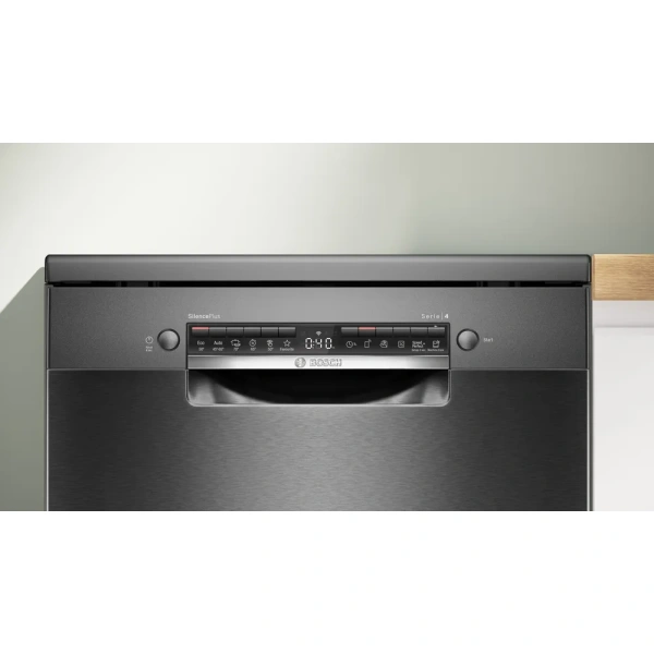 Bosch- Lavavajillas de libre instalación, 60 cm, Acero negro antihuellas,Serie 4,SMS4EMC06E - Imagen 12