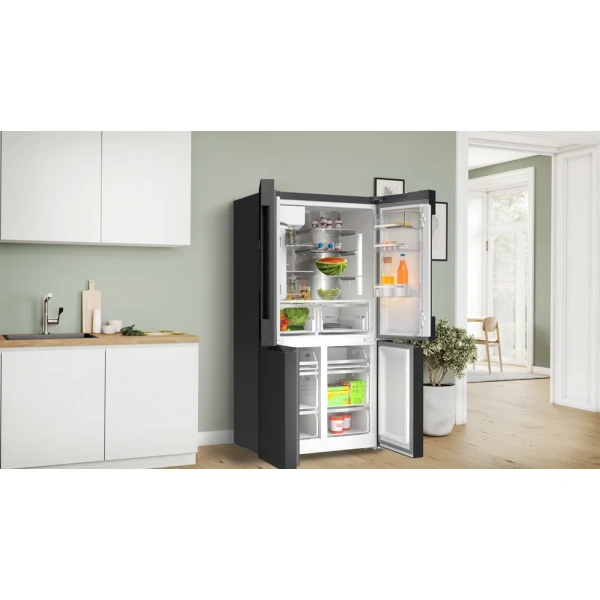 Bosch-Multipuerta, 183 x 90.5 cm, Acero negro antihuellas, Total NoFrost,Serie 6, KFI96AXEA - Imagen 11