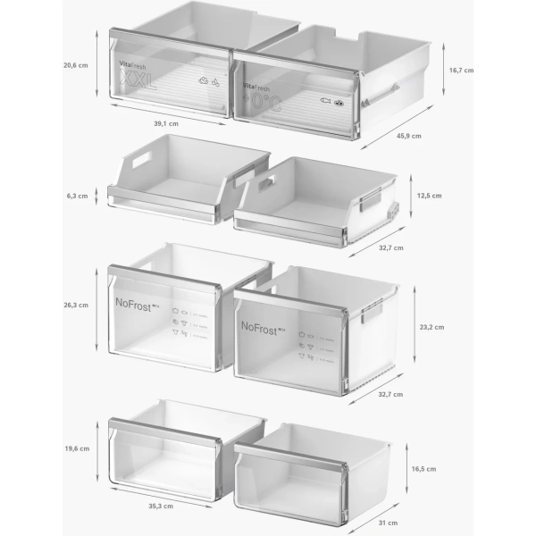 Bosch-Multipuerta, 183 x 90.5 cm, Acero negro antihuellas, Total NoFrost,Serie 6, KFI96AXEA - Imagen 12