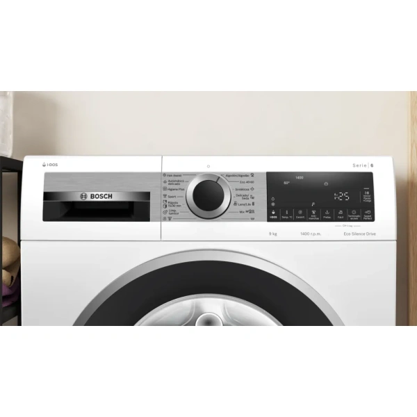 Bosch-Lavadora de carga frontal, 9 kg, 1400 r.p.m., Blanco,Serie 6, WGG244F1ES - Imagen 12