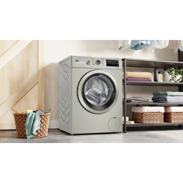 Bosch- Lavadora de carga frontal, 8 kg, 1200 r.p.m., Acero mate antihuellas,Serie 4,WAN2428XES - Imagen 9