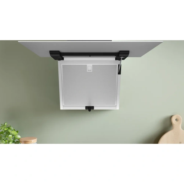 Bosch- Campana decorativa de pared, 60 cm, Cristal blanco, Cristal blanco,Serie 4,DWK67FN20 - Imagen 8
