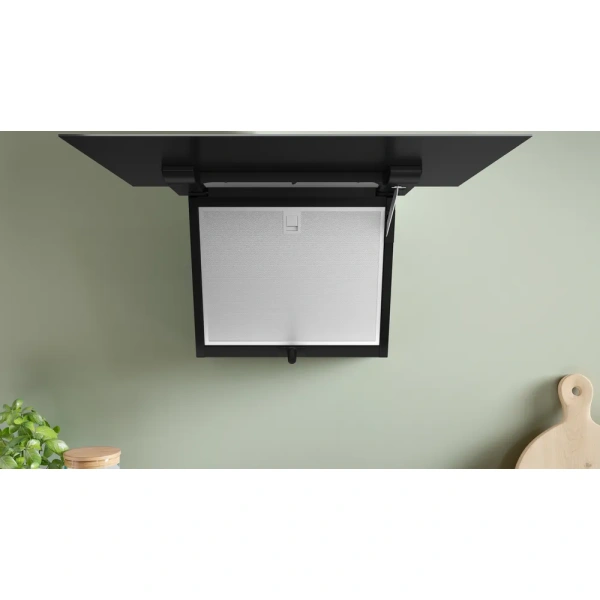Bosch-Campana decorativa de pared, 60 cm, Cristal negro, Negro,Serie 4, DWK67FN60 - Imagen 8