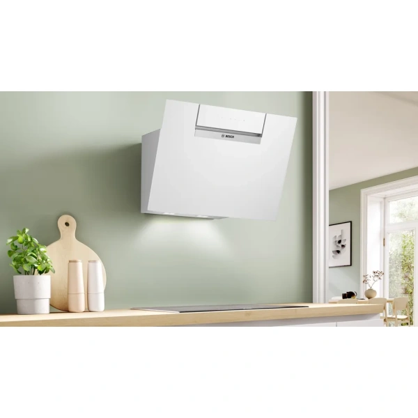 Bosch- Campana decorativa de pared, 60 cm, Cristal blanco, Cristal blanco,Serie 4,DWK67FN20 - Imagen 11