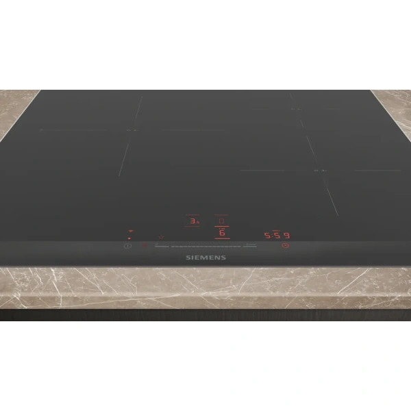 Placa inducción Siemens 60cm negro con perfiles  EH677HCC1E - Imagen 4