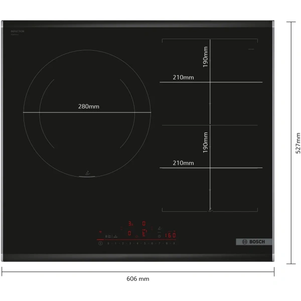 Bosch-Placa inducción, 60 cm, con perfiles,Serie 6, PXJ675HC1E - Imagen 10