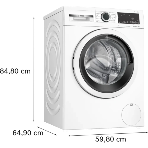 Bosch-Lavadora-secadora, 9/5 kg, 1400 r.p.m., Blanco,Serie 4, WNA13401ES - Imagen 5