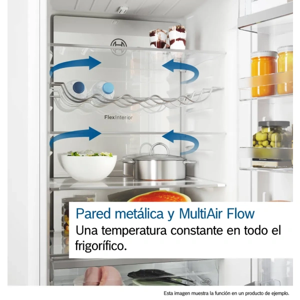 Bosch- Frigorífico combinado de libre instalación, 186 x 60 cm, Acero antihuellas, Total NoFrost,Serie 4,KGN36VIBT - Imagen 7