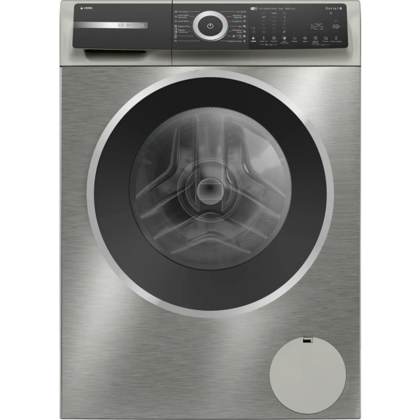Bosch- Lavadora de carga frontal, 9 kg, 1400 r.p.m., Acero inoxidable,Serie 6,WGH244AXES
