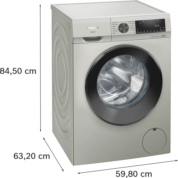 Lavadora Siemens carga frontal 10 kg 1400 r.p.m. Acero mate antihuellas WG54G2ZPES - Imagen 6