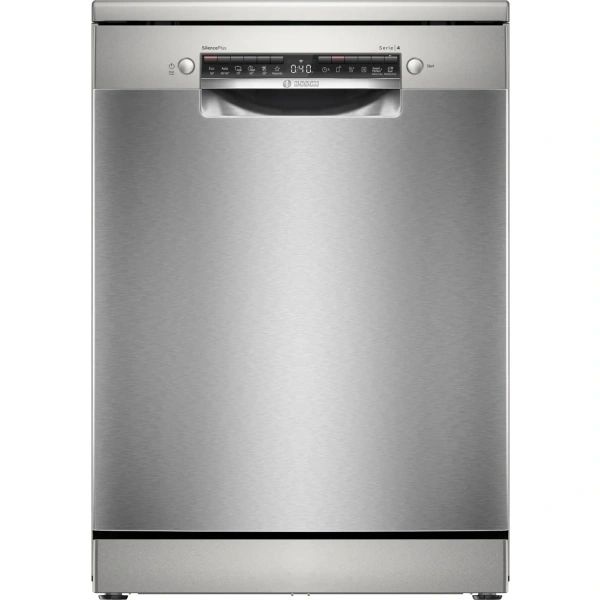 Bosch- Lavavajillas de libre instalación, 60 cm, Acero antihuellas,SMS4ECI28E