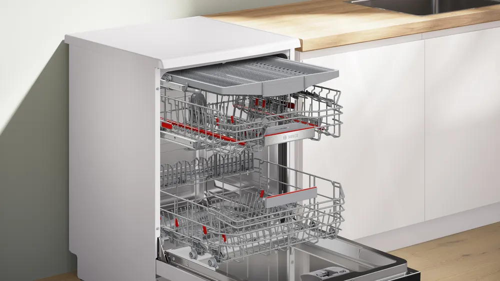 Bosch-Lavavajillas de libre instalación, 60 cm, Blanco,Serie 6, SMS6ECW15E - Imagen 7