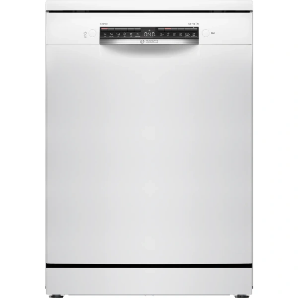 Bosch- Lavavajillas de libre instalación, 60 cm, Blanco,Serie 4,SMS4HMW07E