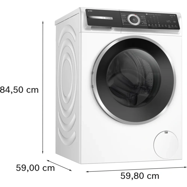 Bosch-Lavadora de carga frontal, 10 kg, 1600 r.p.m., Blanco,Serie 6, WGH256A0ES - Imagen 9