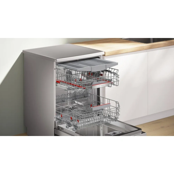 Bosch-Lavavajillas de libre instalación, 60 cm, Acero antihuellas,Serie 6, SMS6ECI15E - Imagen 7
