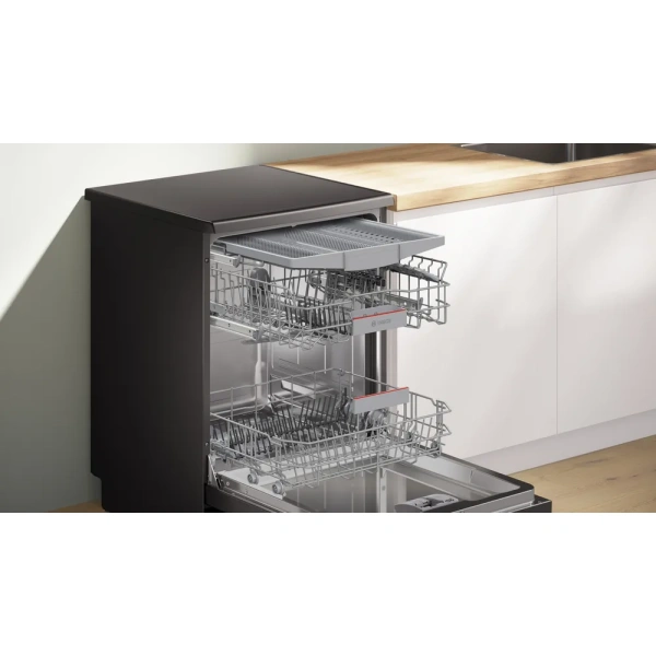 Bosch- Lavavajillas de libre instalación, 60 cm, Acero negro antihuellas,Serie 4,SMS4EMC06E - Imagen 7