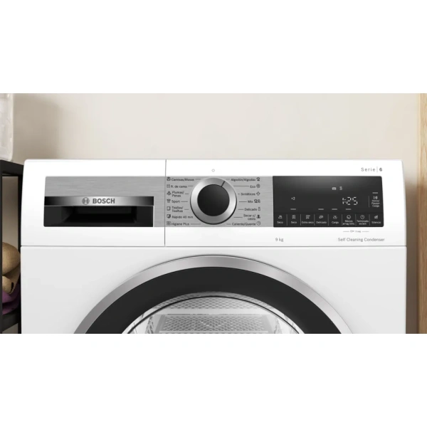 Bosch-Secadora con bomba de calor, 9 kg, Blanco,Serie 6, WQG245D1ES - Imagen 13