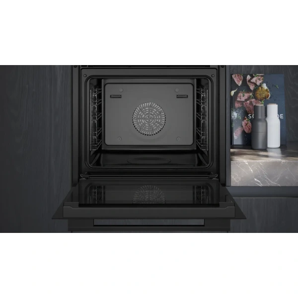 Horno Siemens con vapor 60 x 60 cm Negro iQ700 HS736G3B1 - Imagen 4